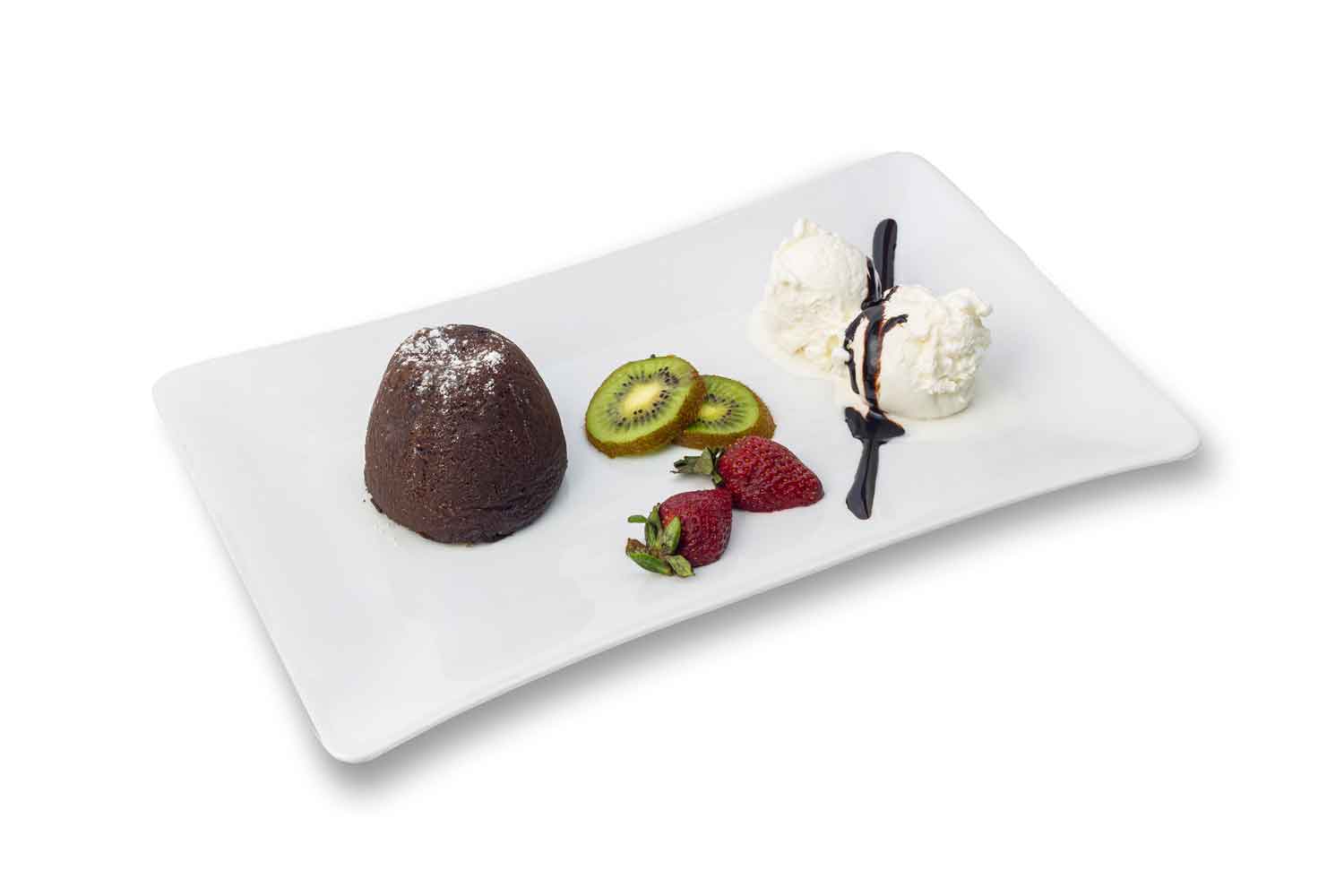 کیک گرم شکلاتی