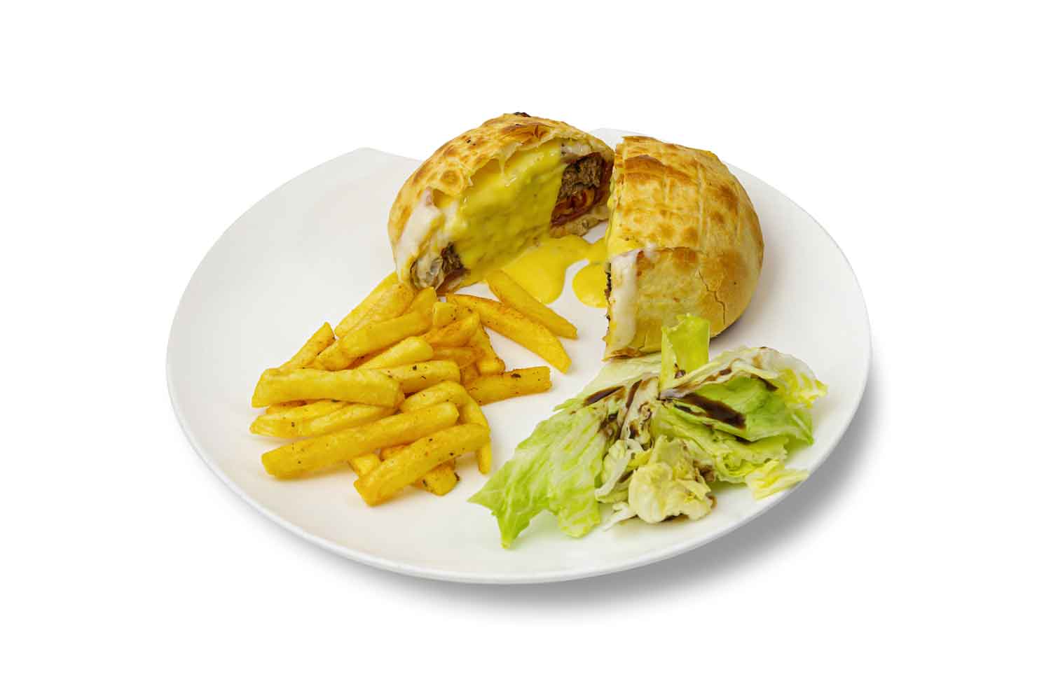 سالامی بیکن برگر