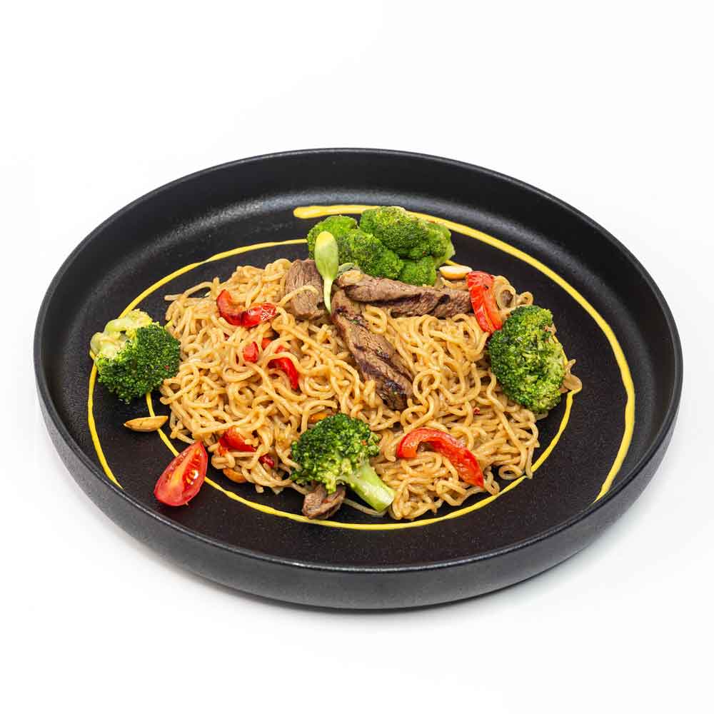 نودل بیف بروکلی